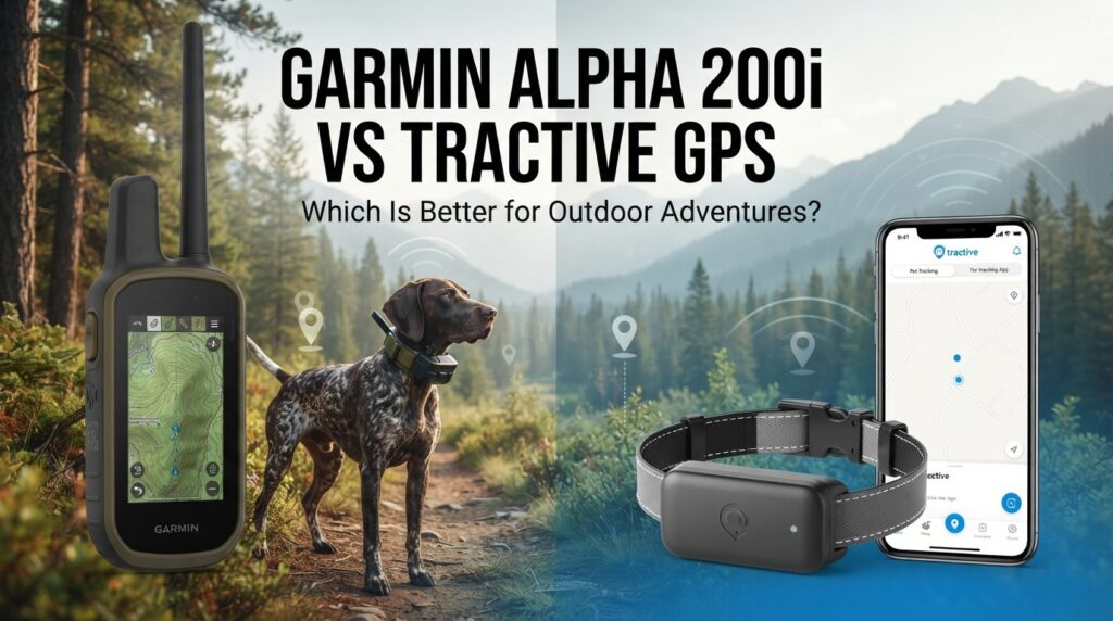 Garmin Alpha 200i vs Tractive GPS